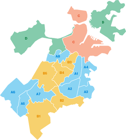 Boston Fios district map